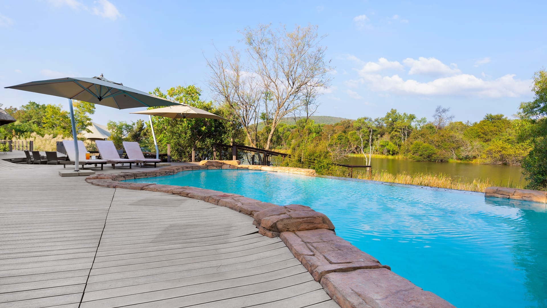 Hippo Lakes Luxury Safari Lodge exterior in the Waterberg region of South Africa